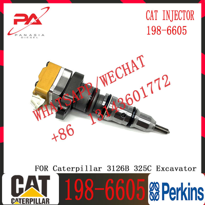 Excavator Fuel Injector 128-6601 198-6605 for Excavator Engine 3126 3126B