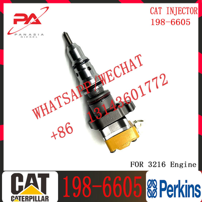 Common Rail Diesel Injector 198-6605 for C-A-Terpillar Excavator 3126 3126E 3126B Fuel Injector 1986605