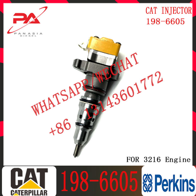 Common Rail Diesel Injector 198-6605 for C-A-Terpillar Excavator 3126 3126E 3126B Fuel Injector 1986605