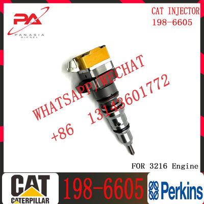 Common Rail Diesel Injector 198-6605 for C-A-Terpillar Excavator 3126 3126E 3126B Fuel Injector 1986605