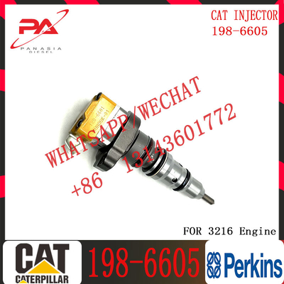 Common Rail Diesel Injector 198-6605 for C-A-Terpillar Excavator 3126 3126E 3126B Fuel Injector 1986605