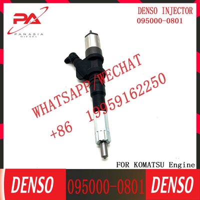 0950000801 Original Auto Parts Diesel Fuel Injector Engine Common Rail Injector 6156-11-3100 095000-0801