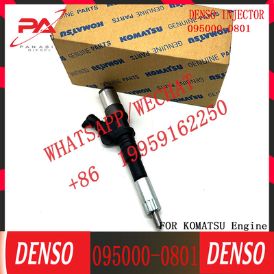 0950000801 Original Auto Parts Diesel Fuel Injector Engine Common Rail Injector 6156-11-3100 095000-0801