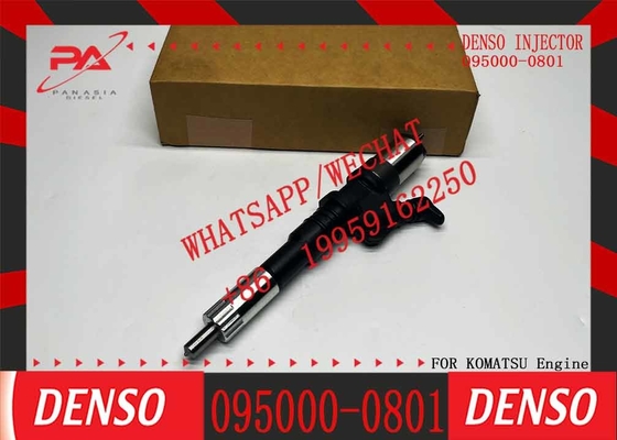 New Original DENSO Common Rail Fuel Injector 095000-0801 Used for Komatsu 6D125 Engine PC400-7 PC450-7 Excavator