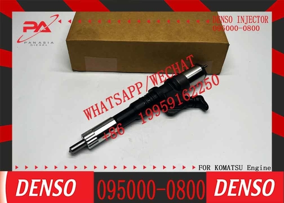 Common Rail Fuel Injector 095000-0801 095000-0800 6156-11-3100 For KOMATSU HM300-1/1L/HM300TN/WA450-7/WA470-5/WA480-5/D6
