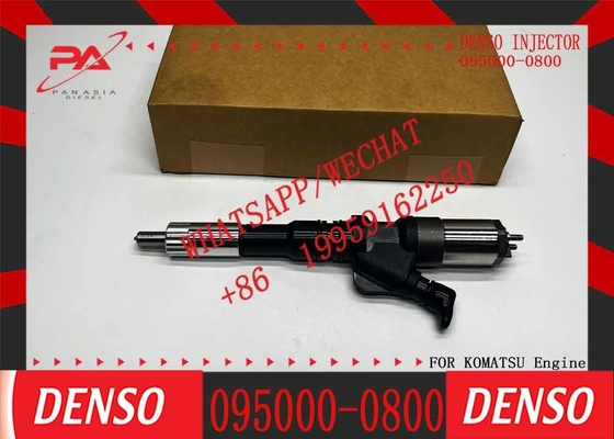 Common Rail Fuel Injector 095000-0801 095000-0800 6156-11-3100 For KOMATSU HM300-1/1L/HM300TN/WA450-7/WA470-5/WA480-5/D6
