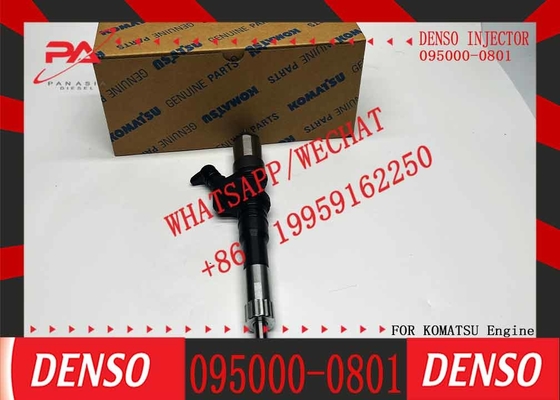 Common Rail Fuel Injector 095000-0801 095000-0800 6156-11-3100 For KOMATSU HM300-1/1L/HM300TN/WA450-7/WA470-5/WA480-5/D6