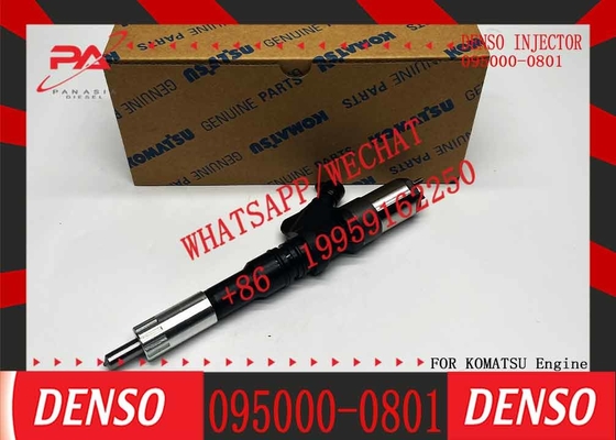 Common Rail Fuel Injector 095000-0801 095000-0800 6156-11-3100 For KOMATSU HM300-1/1L/HM300TN/WA450-7/WA470-5/WA480-5/D6