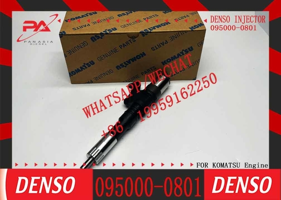 Common Rail Fuel Injector 095000-0801 095000-0800 6156-11-3100 For KOMATSU HM300-1/1L/HM300TN/WA450-7/WA470-5/WA480-5/D6