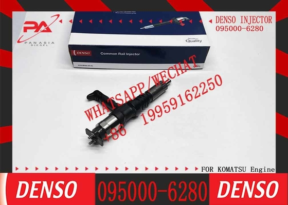 COMMON RAIL FUEL INJECTOR 095000-6280 0950006280 SUITABLE FOR HINO TRUCK KOMATSU SAA6D170 WA900-3 730E HD785-7