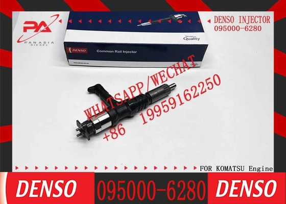 COMMON RAIL FUEL INJECTOR 095000-6280 0950006280 SUITABLE FOR HINO TRUCK KOMATSU SAA6D170 WA900-3 730E HD785-7