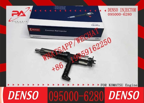 COMMON RAIL FUEL INJECTOR 095000-6280 0950006280 SUITABLE FOR HINO TRUCK KOMATSU SAA6D170 WA900-3 730E HD785-7