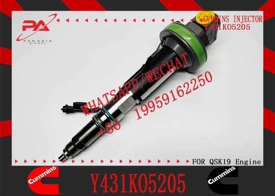 common rail fuel injector 4964170 Y431KO5205 for Cummins QSK19 QSK38 engine