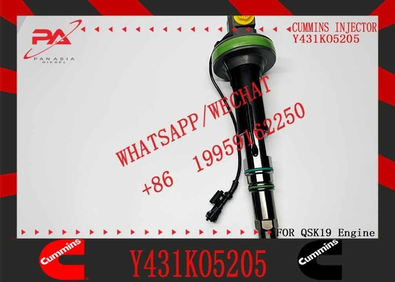 common rail fuel injector 4964170 Y431KO5205 for Cummins QSK19 QSK38 engine