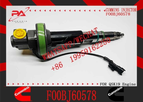 Common Rail Diesel Fuel Injector FO0BJ60578 4089972 For Cummins QSK19 QSK38 QSK60