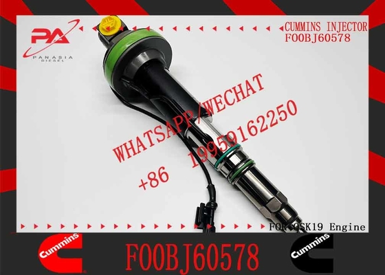Common Rail Diesel Fuel Injector FO0BJ60578 4089972 For Cummins QSK19 QSK38 QSK60
