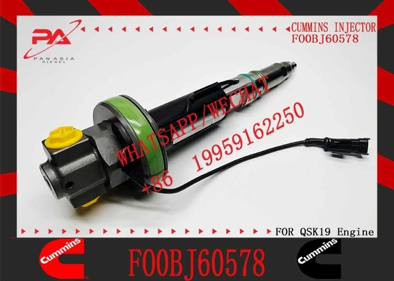 Common Rail Diesel Fuel Injector FO0BJ60578 4089972 For Cummins QSK19 QSK38 QSK60
