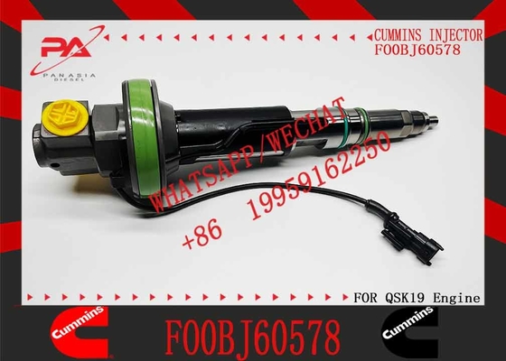Common Rail Diesel Fuel Injector FO0BJ60578 4089972 For Cummins QSK19 QSK38 QSK60