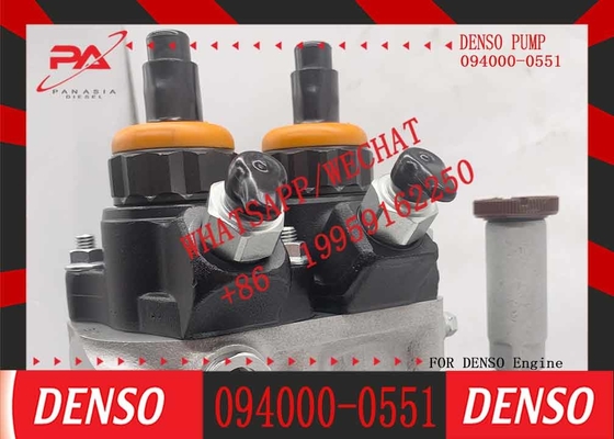 Common Rail Fuel Pump PC300-7 excavator 6D114 engine 094000-0551 fuel injection pump D28C-001-800 used in Komatsu