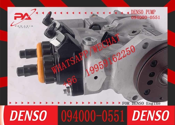 Common Rail Fuel Pump PC300-7 excavator 6D114 engine 094000-0551 fuel injection pump D28C-001-800 used in Komatsu