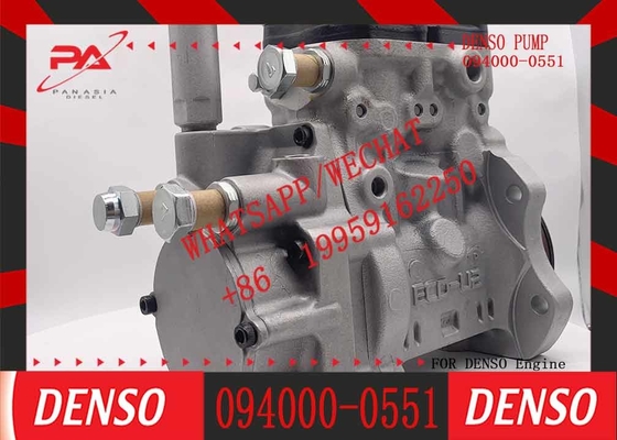 Common Rail Fuel Pump PC300-7 excavator 6D114 engine 094000-0551 fuel injection pump D28C-001-800 used in Komatsu