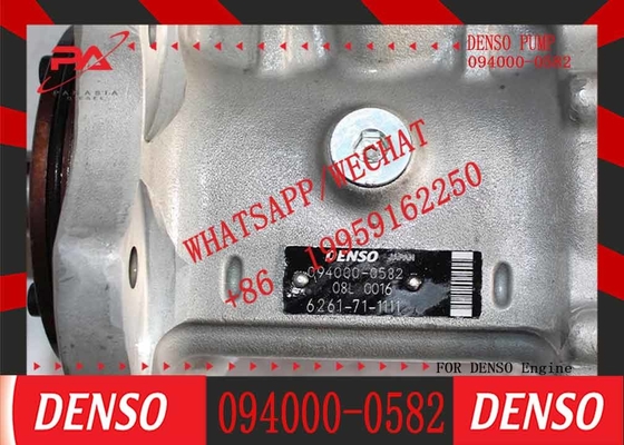 Engine Spare Parts Fuel Injection Pump 094000-0582 6261-71-1111 6261-71-1110 For Komatsu 6D140 Engine Fuel Injection Pum
