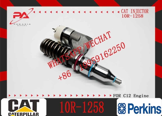 Construction machinery Excavator engine parts diesel common rail injector 10R-1258 10R1258 injectors for CAT engine