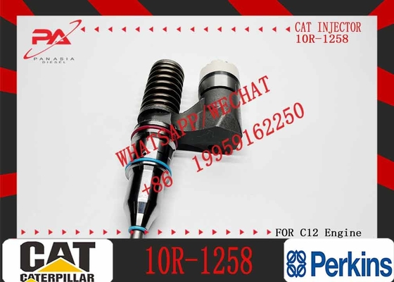 Construction machinery Excavator engine parts diesel common rail injector 10R-1258 10R1258 injectors for CAT engine