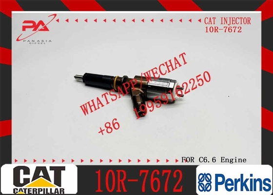 Excavator spare parts 10R-7672 306-9380 engine C6.6 E320D Fuel Injector 10R7672 3069380 For Caterpillar