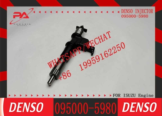 New 6pcs Common Rail Denso Diesel Fuel Injector 095000-5980 8-97603099-1 Compatible With Lsuzu Engine 4HK1 6HK1