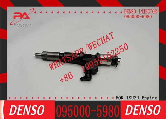 New 6pcs Common Rail Denso Diesel Fuel Injector 095000-5980 8-97603099-1 Compatible With Lsuzu Engine 4HK1 6HK1