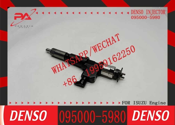 New 6pcs Common Rail Denso Diesel Fuel Injector 095000-5980 8-97603099-1 Compatible With Lsuzu Engine 4HK1 6HK1