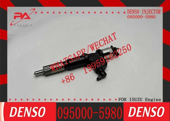 New 6pcs Common Rail Denso Diesel Fuel Injector 095000-5980 8-97603099-1 Compatible With Lsuzu Engine 4HK1 6HK1