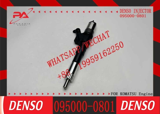 Diesel injector 095000-0801 095000-0800 for common rail injector 6156-11-3100 for excavator engine PC450-7 WA470-5