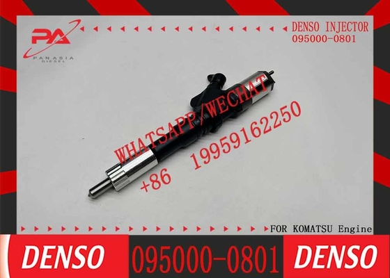 Diesel injector 095000-0801 095000-0800 for common rail injector 6156-11-3100 for excavator engine PC450-7 WA470-5