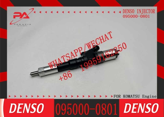 Diesel injector 095000-0801 095000-0800 for common rail injector 6156-11-3100 for excavator engine PC450-7 WA470-5