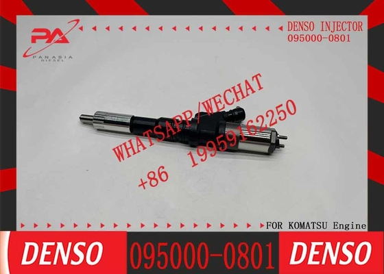 Diesel injector 095000-0801 095000-0800 for common rail injector 6156-11-3100 for excavator engine PC450-7 WA470-5
