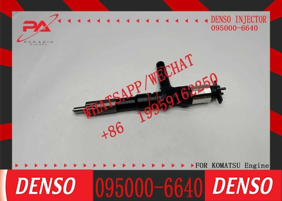 Diesel Common Rail Fuel Injector 095000-6640 6251-11-3200 6251-11-3201 For Denso Komatsu SAA6D125E WA470 PC400-8 Engine