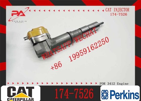 Diesel Engine Fuel Injector Excavator Accessories Diesel Motor Parts 1747526 174-7526 for Caterpillar CAT 3412E 651E 657