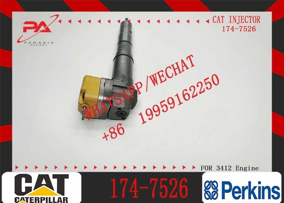 Diesel Engine Fuel Injector Excavator Accessories Diesel Motor Parts 1747526 174-7526 for Caterpillar CAT 3412E 651E 657