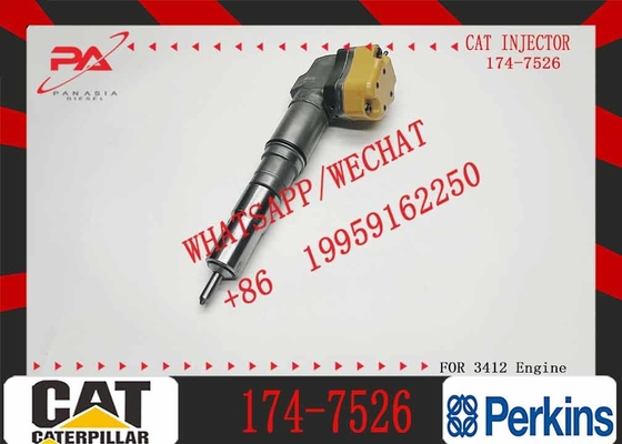 Diesel Engine Fuel Injector Excavator Accessories Diesel Motor Parts 1747526 174-7526 for Caterpillar CAT 3412E 651E 657