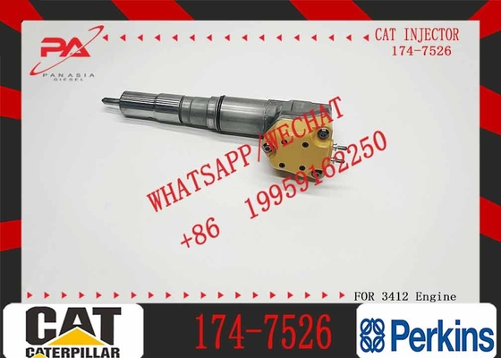 Diesel Engine Fuel Injector Excavator Accessories Diesel Motor Parts 1747526 174-7526 for Caterpillar CAT 3412E 651E 657