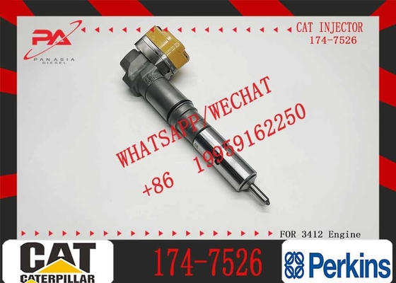 Diesel Engine Fuel Injector Excavator Accessories Diesel Motor Parts 1747526 174-7526 for Caterpillar CAT 3412E 651E 657