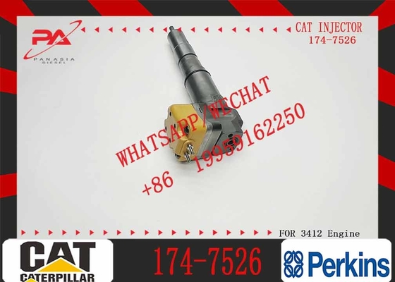 Diesel Engine Fuel Injector Excavator Accessories Diesel Motor Parts 1747526 174-7526 for Caterpillar CAT 3412E 651E 657