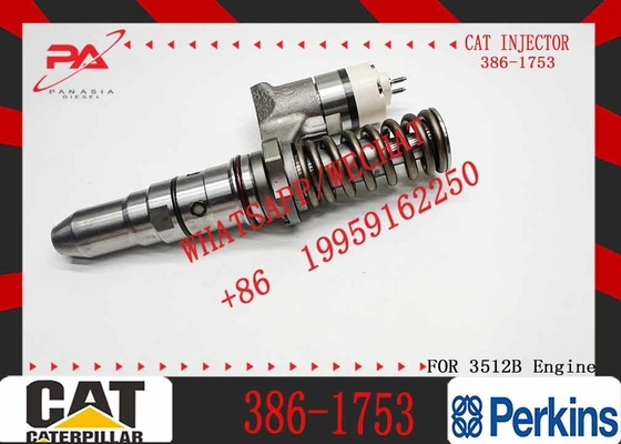 Common Rail Injector 386-1753 Excavator Parts Diesel Fuel Injector 20R-1282 20R1282 For CAT 3508B 3516B 3512B Engine