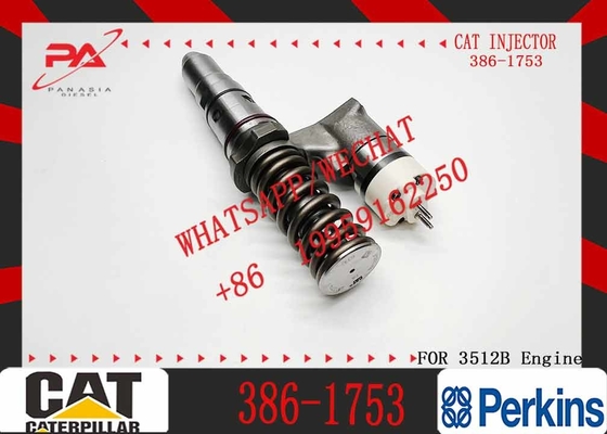 Common Rail Injector 386-1753 Excavator Parts Diesel Fuel Injector 20R-1282 20R1282 For CAT 3508B 3516B 3512B Engine