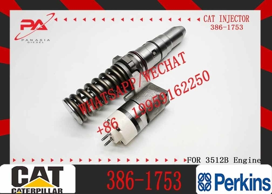 Common Rail Injector 386-1753 Excavator Parts Diesel Fuel Injector 20R-1282 20R1282 For CAT 3508B 3516B 3512B Engine