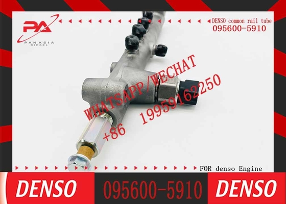 Remanufactured Diesel Fuel Common Rail Pipe 095600-5910 For Toyo-ta with pressure sensor 499000-6320 Limiter 095420-0710