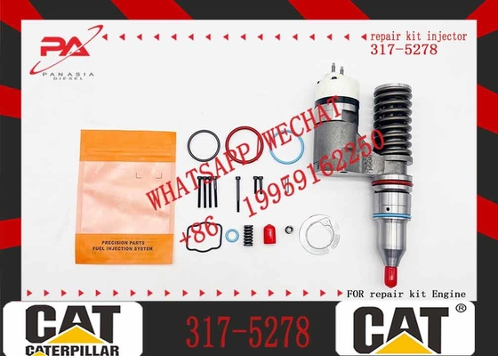 Diesel Engine C10 C12 Fuel Injector 317-5278 3175278 for CAT Caterpillar C3196 Excavator Crawler Excavator 3 Years Provided