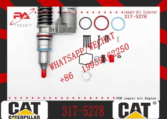 Diesel Engine C10 C12 Fuel Injector 317-5278 3175278 for CAT Caterpillar C3196 Excavator Crawler Excavator 3 Years Provided